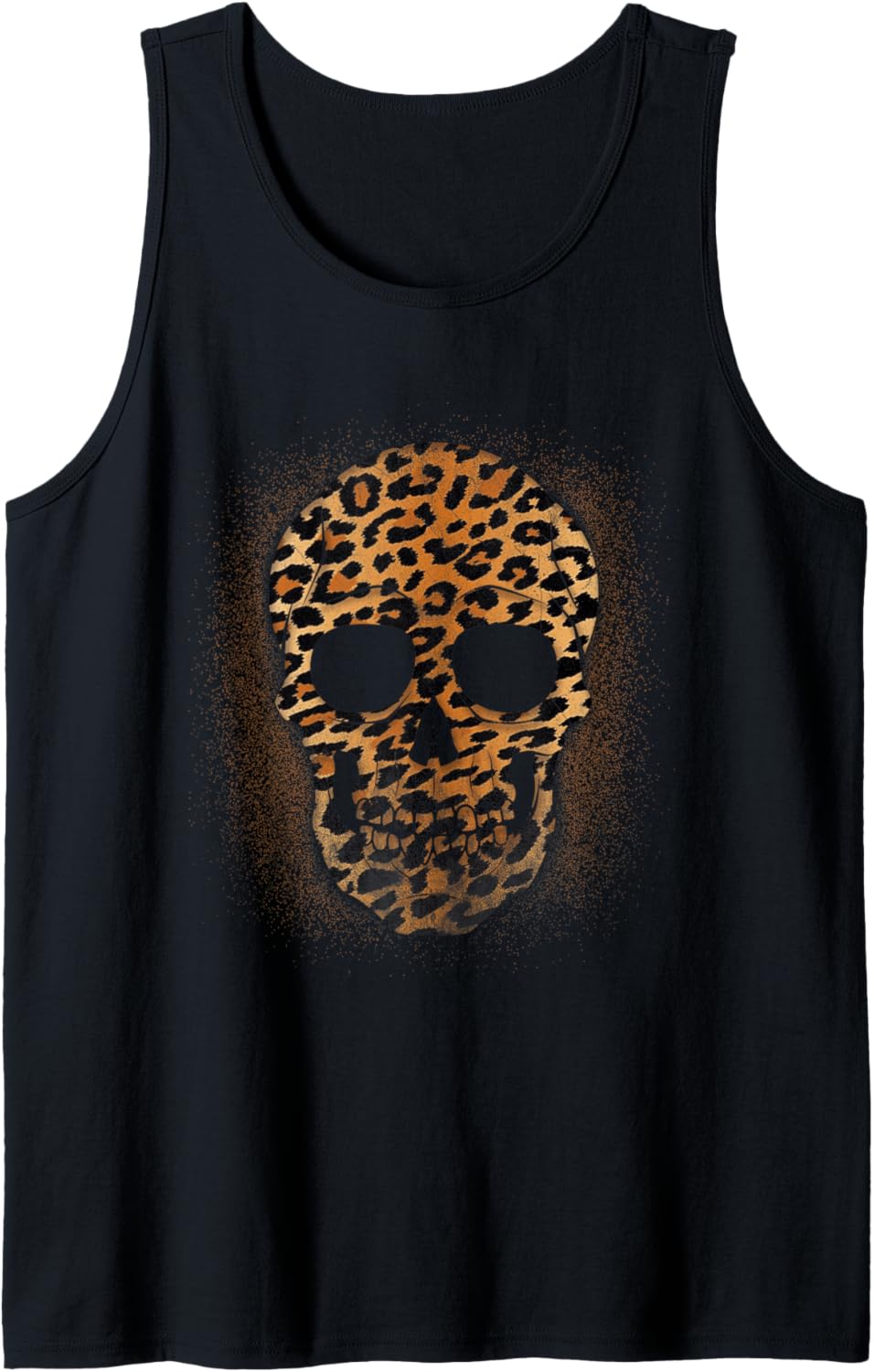 Leopard Skull Men Women Cheetah Animal Print Bleach Tank Top Tank Top Viral TikTok Find Fan Favorite