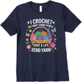 Womens I Crochet So I Don u2019t Choke People Save Yarn Funny Quote Moms Premium Yarn Supply | Top Rated | Customer F...