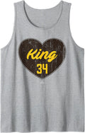 Distressed Heart Michael King San Diego Baseball MLBPA Tank Top Tank Top | Viral Streetwear Style