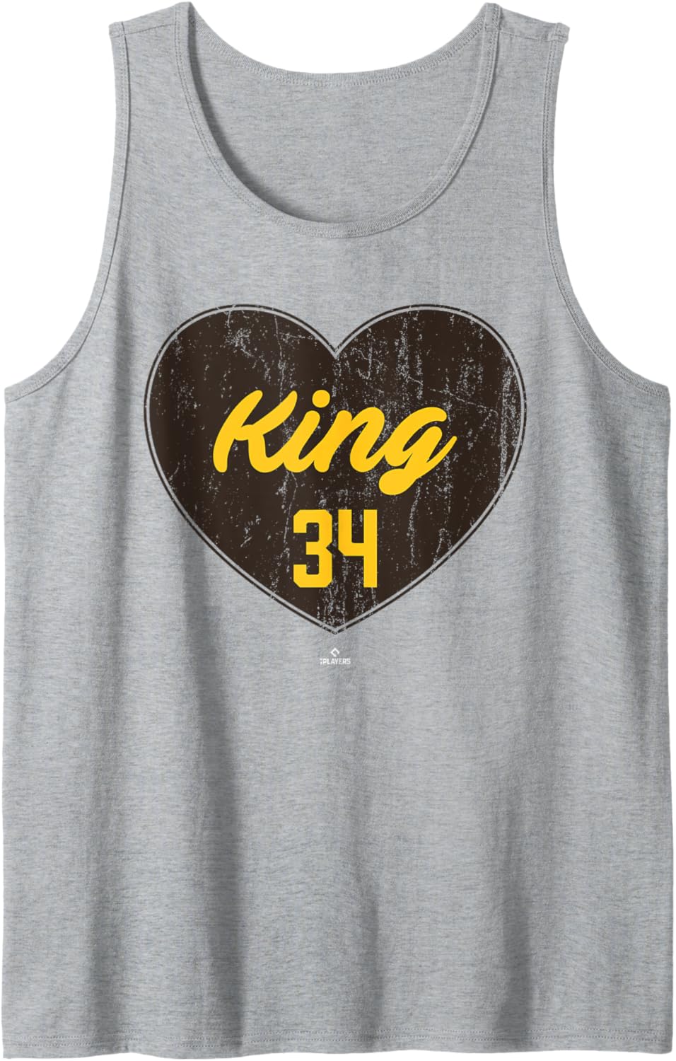 Distressed Heart Michael King San Diego Baseball MLBPA Tank Top Tank Top | Viral Streetwear Style