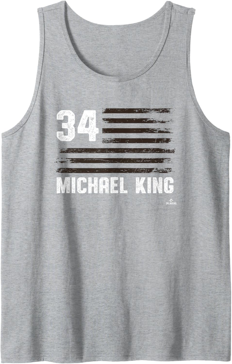 Flag Stripes Michael King San Diego Baseball MLBPA Tank Top Tank Top | Premium Quality