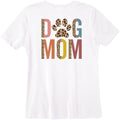 Womens Leopard Dog Mom On Back Dog Mama Fur Mom Cheetah Puppy Premium Apparel Viral TikTok Find Everyday Wear