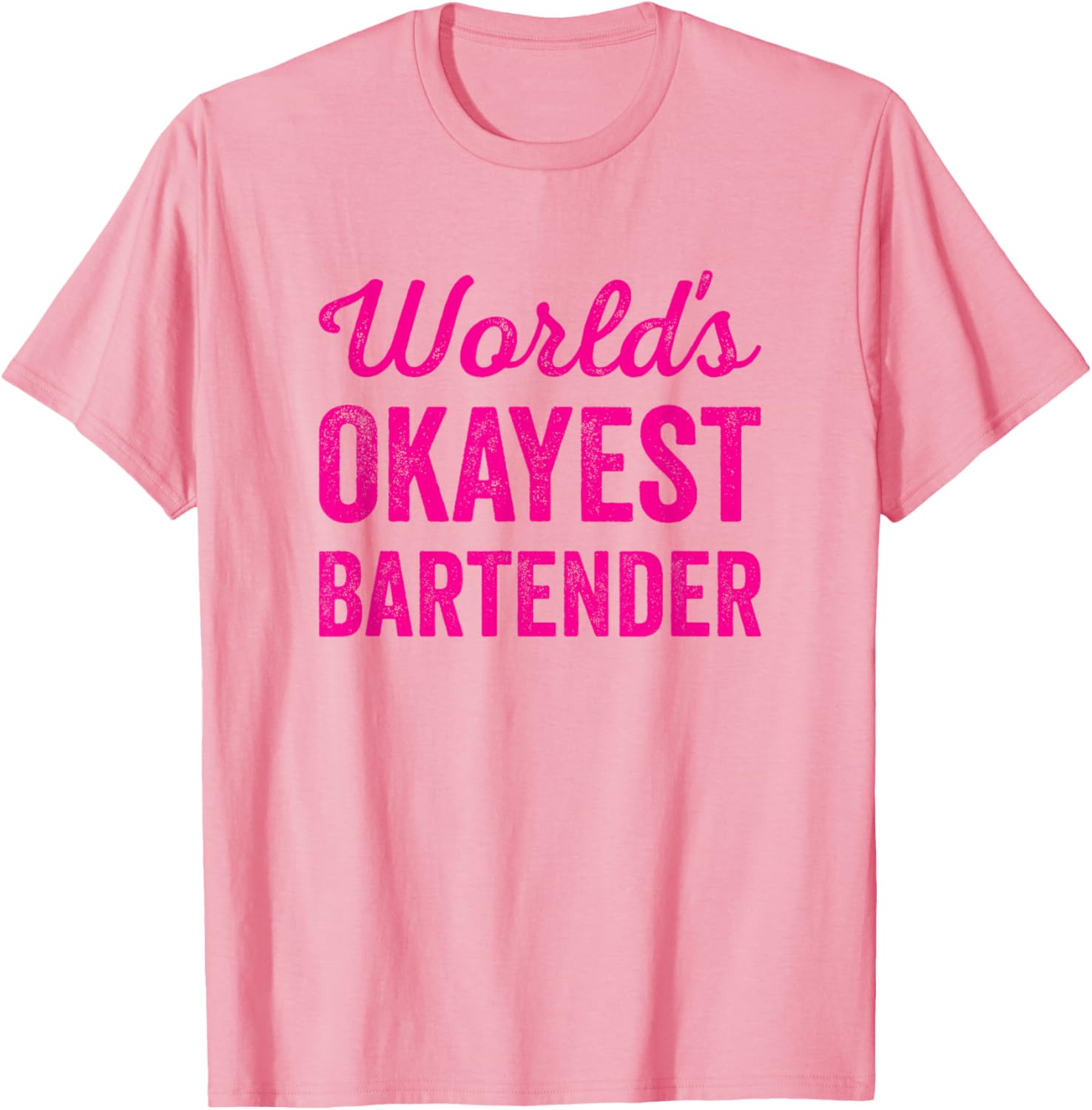 Worlds Okayest Bartender Funny Sarcastic Best Cocktail Maker Apparel | Trending 2025 | Must-Have Style