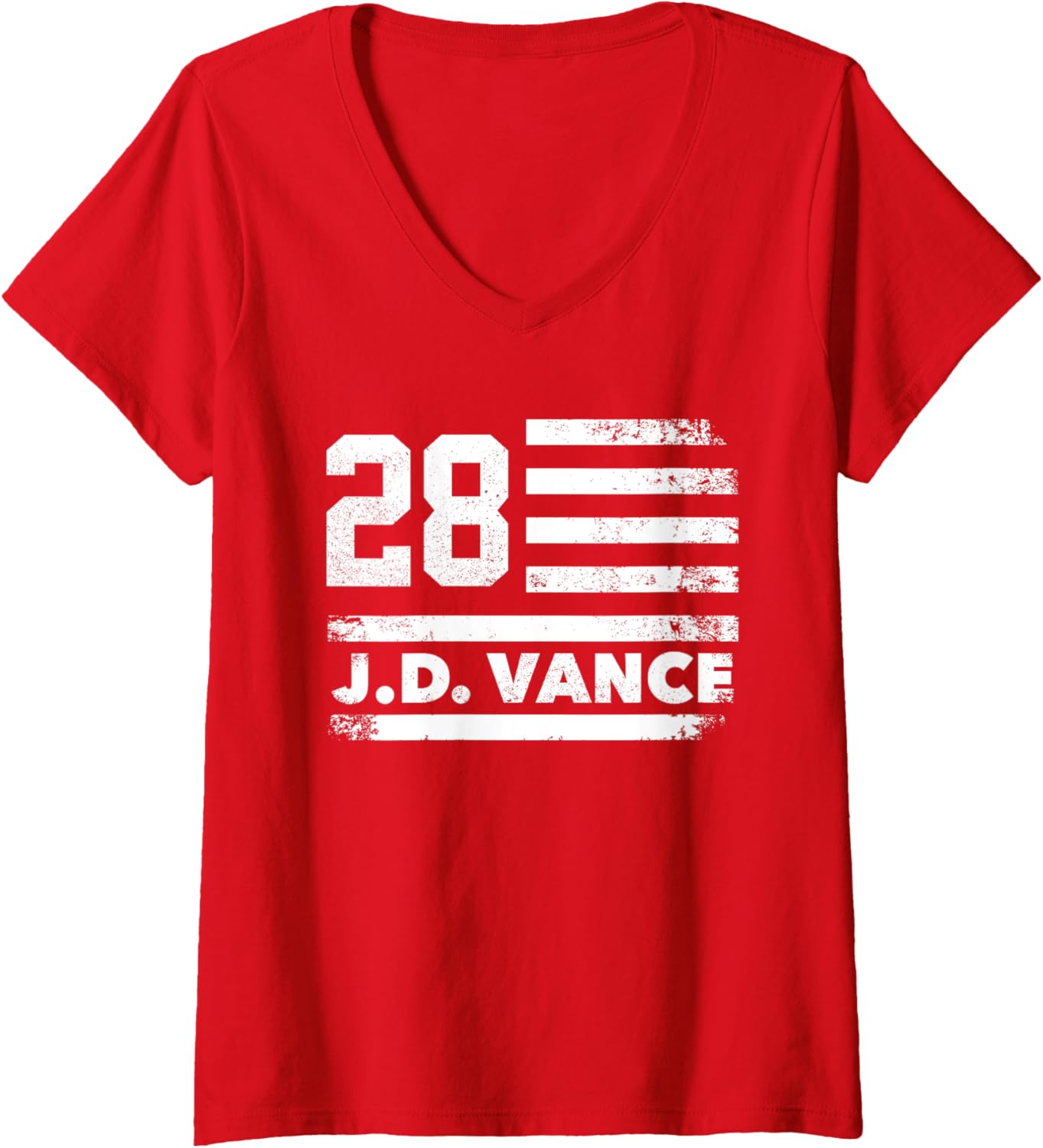 Womens Vance 2028 JD Vance 2028 President American Flag USA Flag V-Neck Apparel | Best Seller Pick