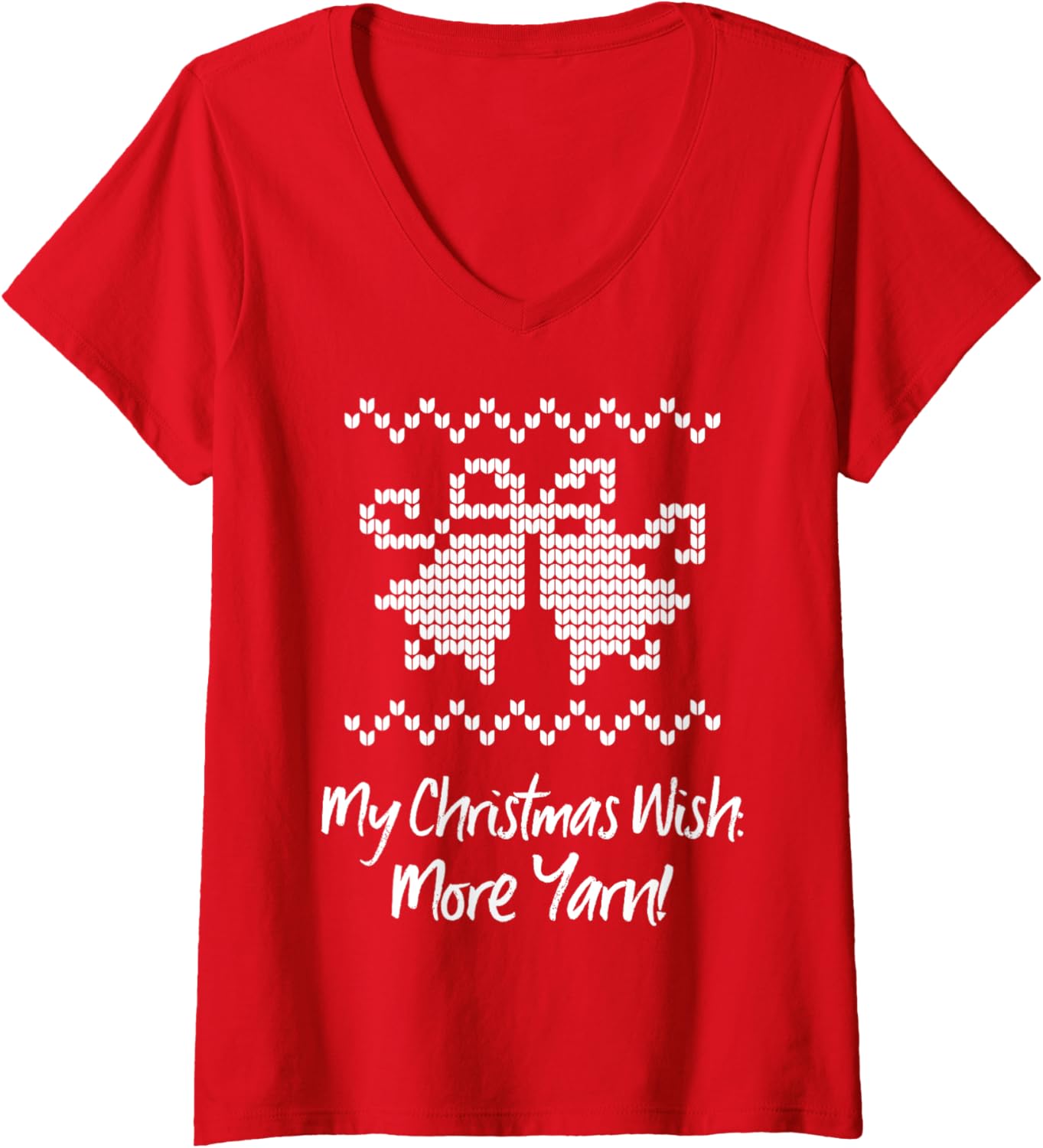 Knitting Christmas Knit Yarn Wool Creating Knitted Knitter V-Neck Yarn Supply | Trending 2025 | High CTR Title