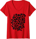Womens McBling Aesthetic 2000s Room Decor Y2K Trashy Cheetah Print V Neck Apparel High Search Demand Fan Favorite