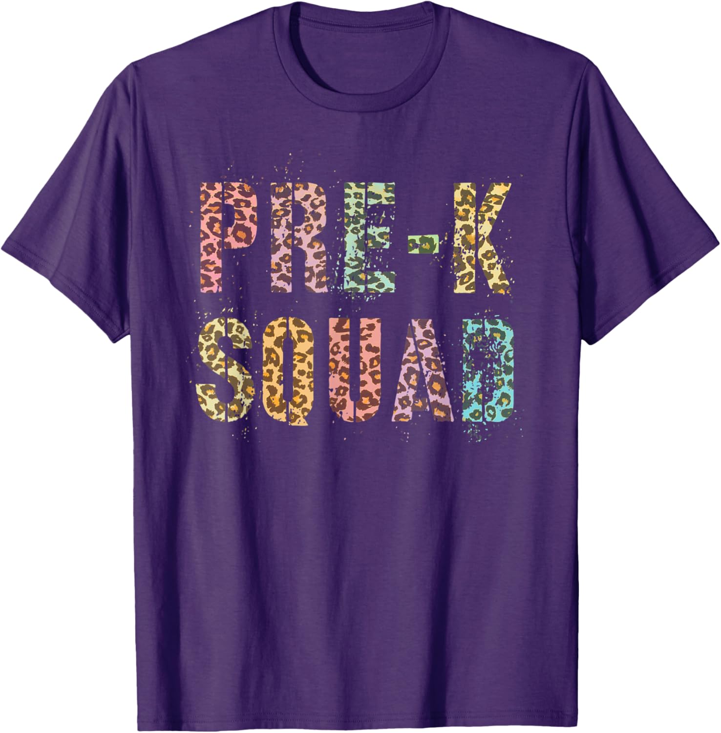 Vintage PRE K SQUAD Teacher Purple PreK Leopard Print Purple Men Women Kids Apparel Streetwear Style Hot Right Now