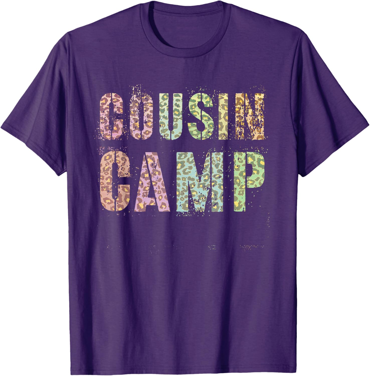 Funny COUSIN CAMP Leopard Print Nana Dada Summer Trip Purple Men Women Kids Apparel Premium Print US Top Pick