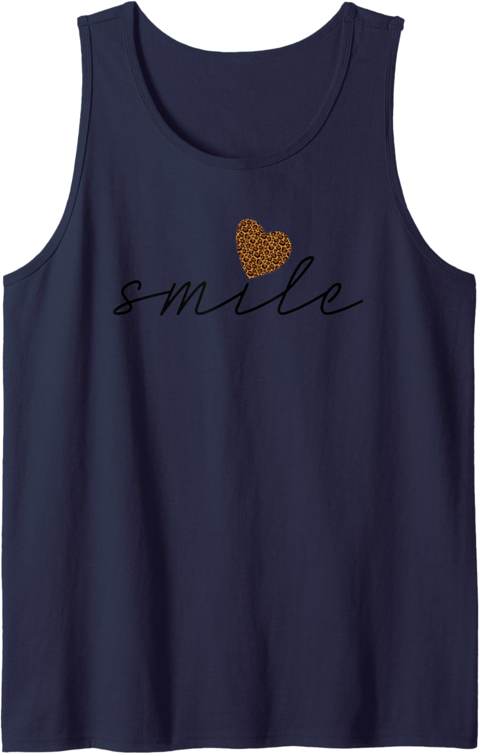 Smile Heart Shirt Trendy Womens Leopard Cheetah Animal Print Tank Top Tank Top Streetwear Style Gift Ready
