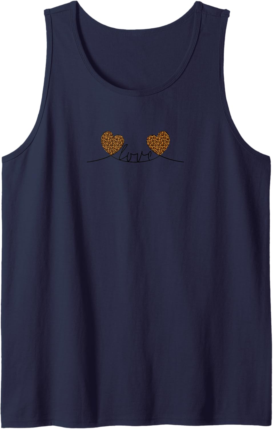 Love Heart Leopard Print Shirt Womens Girls Cheetah Animal Tank Top Tank Top Premium Print Fan Favorite