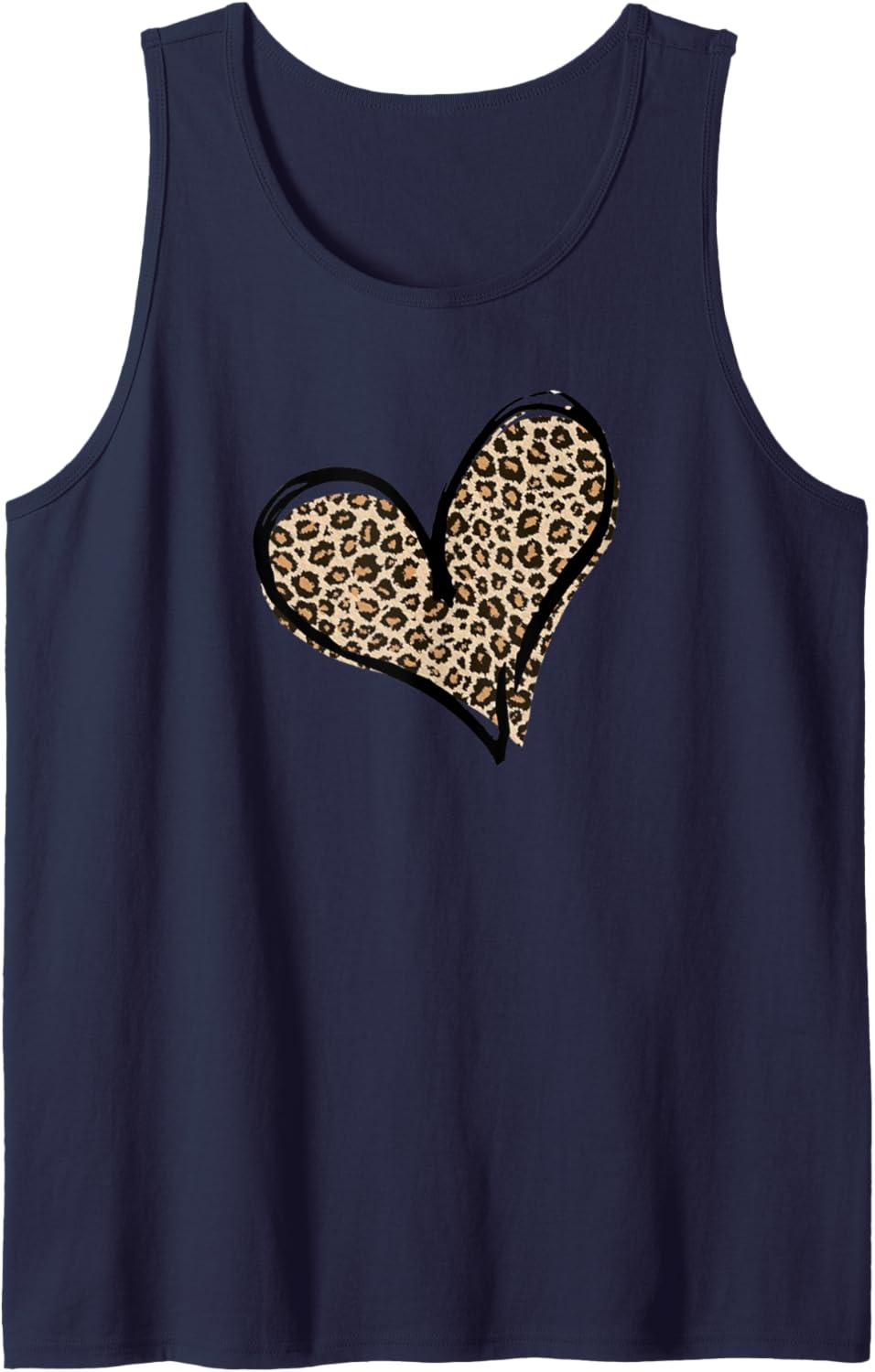 Cute Leopard Print Heart Animal Print Designed Women s Tank Top Tank Top Streetwear Style Gift Ready
