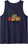 Its Fall Y all Rustic Leopard Cheetah Print Pumpkin Tank Top Tank Top High Search Demand Best Seller Look