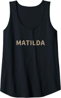 Womens Awesome Matilda First Name Leopard Cheetah Print Tank Top Tank Top Streetwear Style Hot Right Now