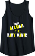 Womens Queen All Hail To The Baby Maker Tshirt For Mothers Day Tank Top T-Shirt | Premium Quality | Aesthetic Fit