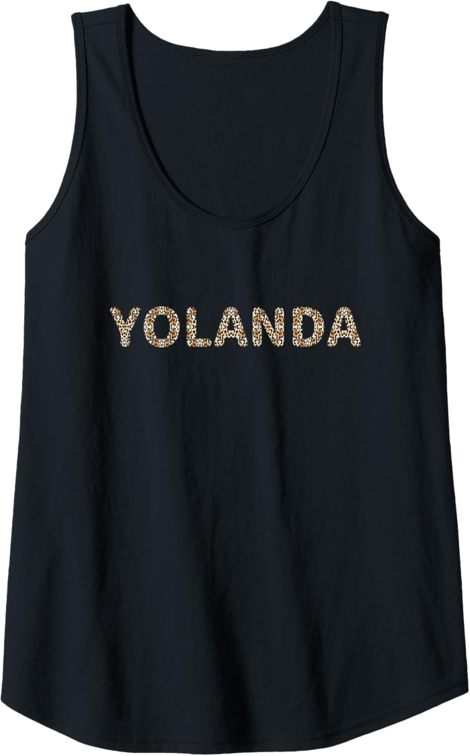 Womens Awesome Yolanda First Name Leopard Cheetah Print Tank Top Tank Top Comfort Fit Everyday Wear