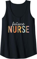 Womens Future Nurse Student Leopard Print Nursing School Women Tank Top Tank Top High Search Demand US Top Pick