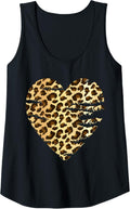 Womens Heart Leopard Cheetah Print Funny Scratchy Tank Top Tank Top Viral TikTok Find Everyday Wear