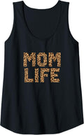 Womens Cheetah Mom Life Mother s Day Gift for Mommy Tank Top Tank Top Trending US Fan Favorite