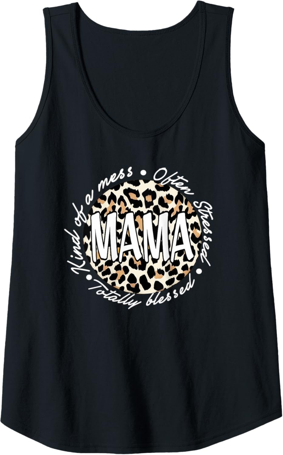 Womens Cute Cheetah Print Mom Apparel Stylish Women Who Are Moms Tank Top Tank Top Viral TikTok Find Fan Favorite