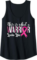 Womens Pink Ribbon Breast Cancer Warrior Leopard or Cheetah Print Tank Top Tank Top Viral TikTok Find Fan Favorite