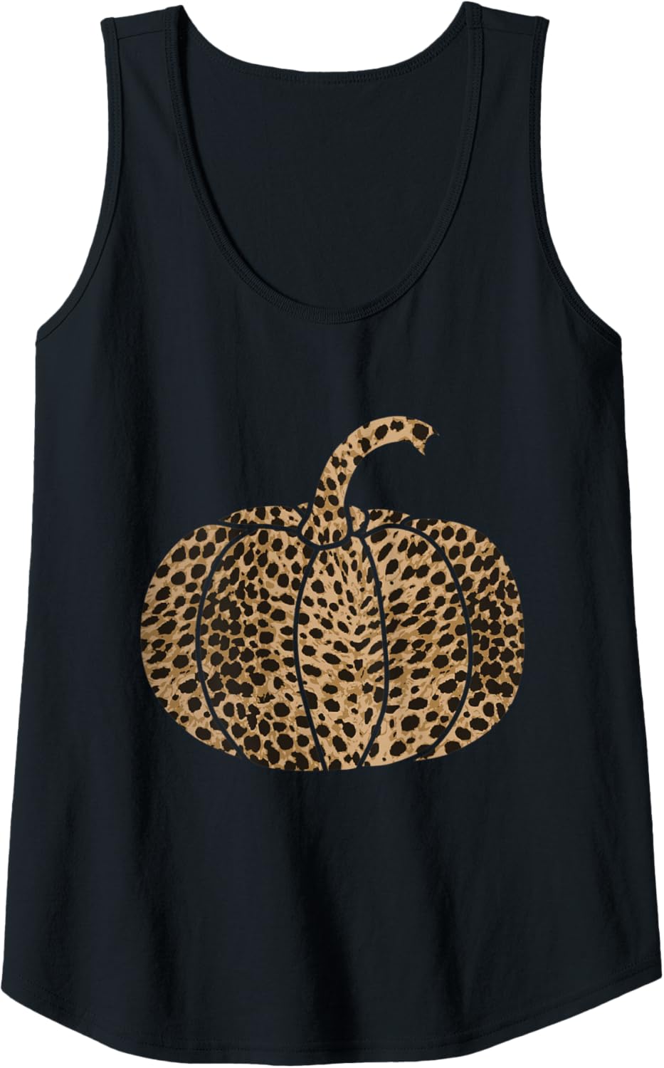 Womens Leopard Cheetah Print Pumpkin Cute Fall Autumn Tank Top Tank Top Trending US Best Seller Look