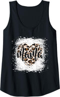 Womens Leopard Print Heart Mama Mom Mothers Day Birthday Women Tank Top Tank Top High Search Demand US Top Pick