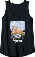 Womens Mama Cheetah New Mom Cute Mommy Gift For Mothers Day Tank Top Tank Top Trending US Everyday Wear