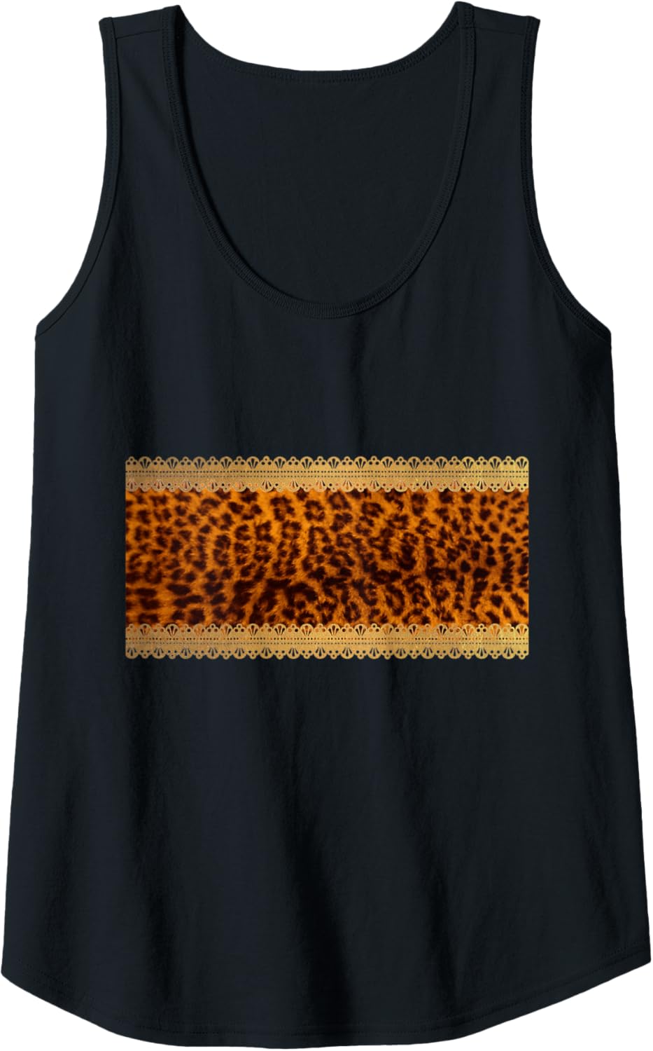 Womens Leopard Cheetah Pattern Lace Lined Bandeau Top Printed On Tank Top Tank Top Streetwear Style Fan Favorite