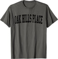 Vintage Oak Hills Place LA Distressed Black Varsity Style Apparel | US Viral Pick | High CTR Boost