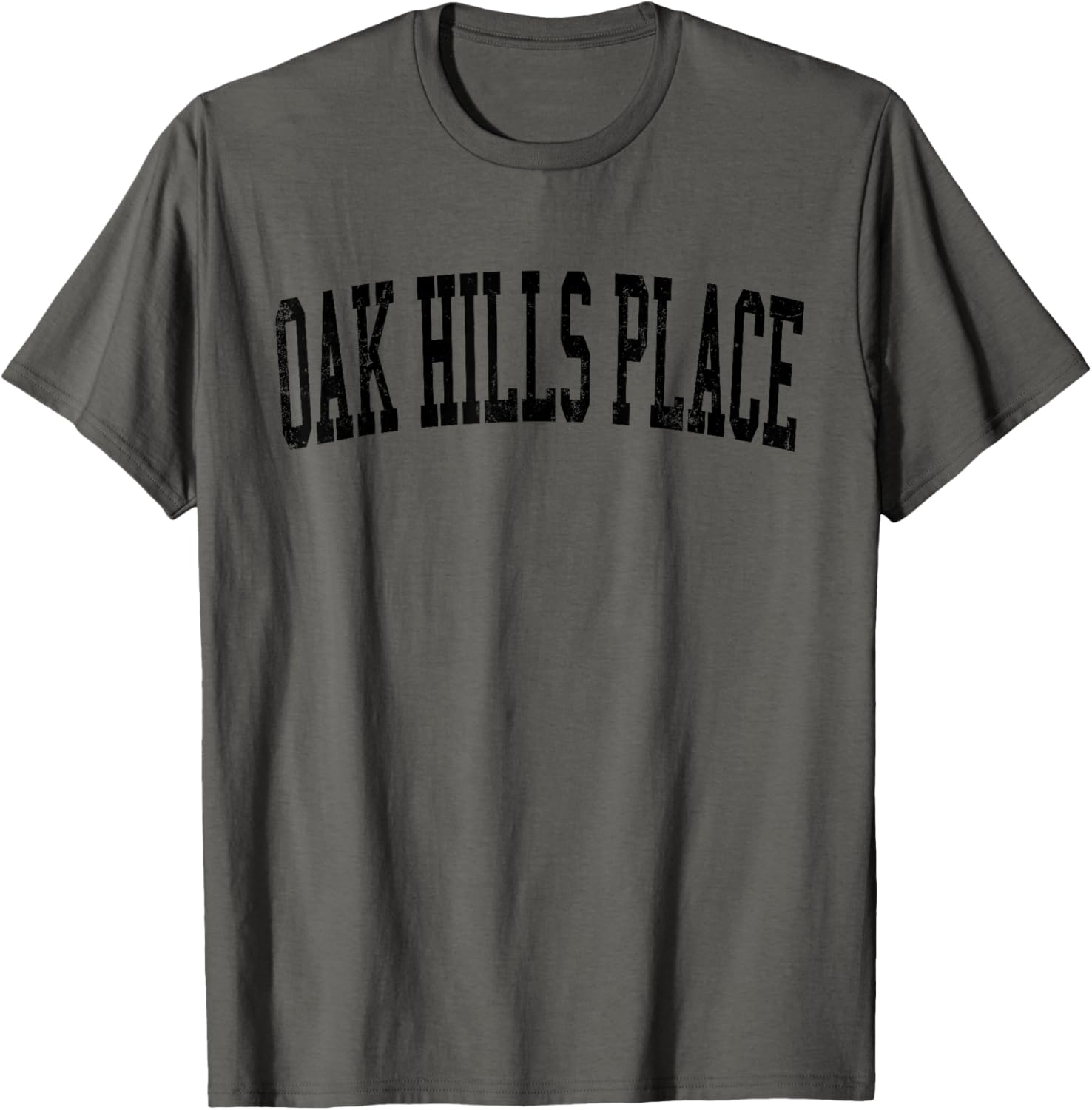 Vintage Oak Hills Place LA Distressed Black Varsity Style Apparel | US Viral Pick | High CTR Boost
