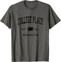 College Place Washington WA Vintage Athletic Black Sports De Apparel | US Viral Pick | Perfect Gift Choice