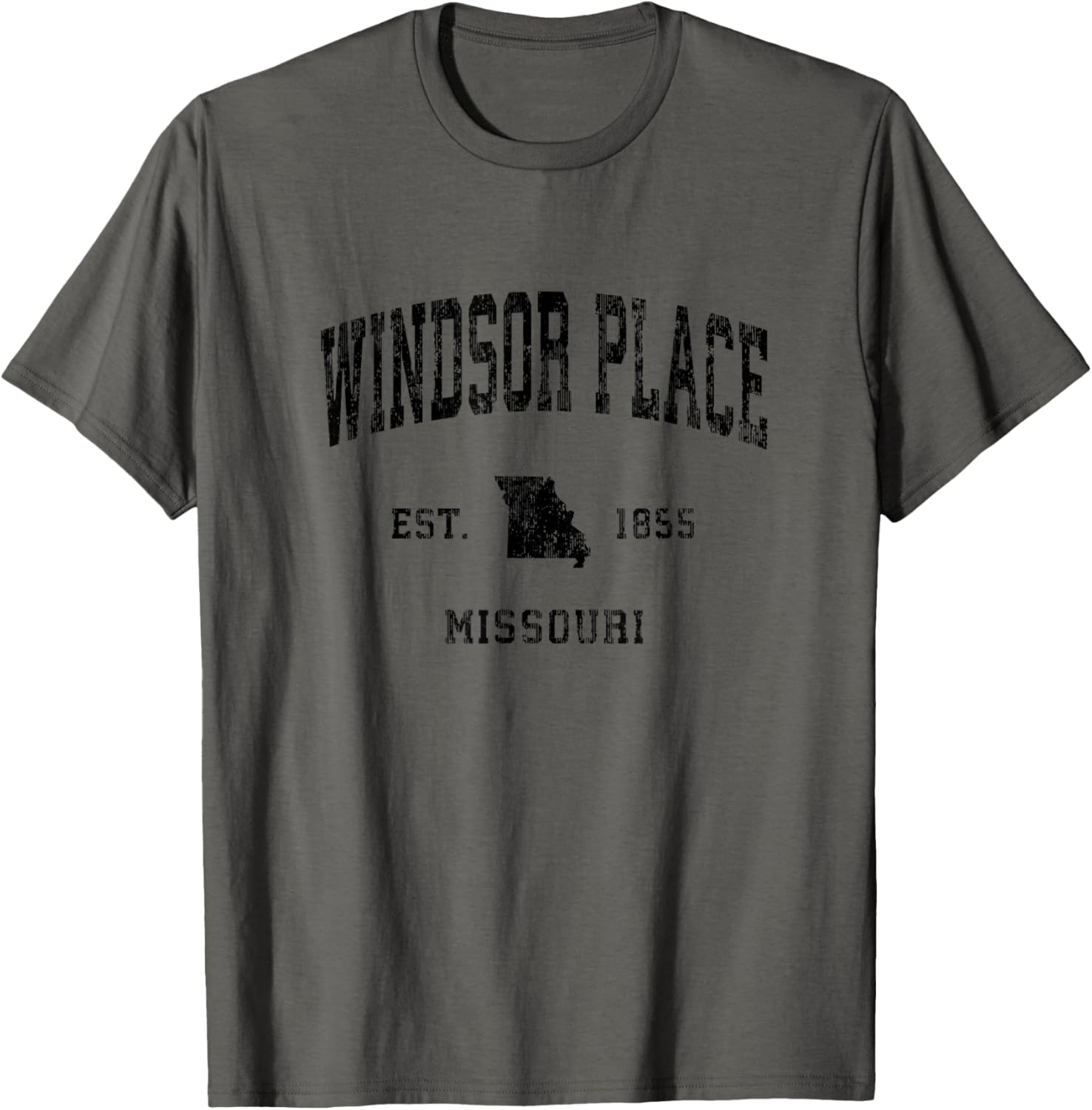 Windsor Place Missouri MO Vintage Athletic Black Sports Desi Apparel | Top Conversion Title | Daily Wear Essential
