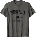 Young Place New Mexico NM Vintage Athletic Black Sports Desi Apparel | Bestseller Style | Perfect Gift Choice