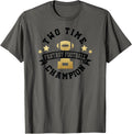 Two Time Fantasy Football Champion T Shirt 1st Place Winner T-Shirt | Trending 2025 | Perfect Gift Choice
