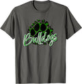 Bulldogs Green Black Cheetah School Sports Fan Team Spirit Apparel Comfort Fit Hot Right Now