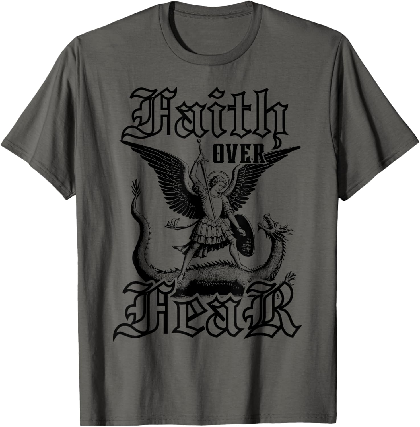 Faith over fear, Archangel Michael Christian motivation Apparel | Viral Streetwear Style