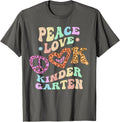 Rainbow PEACE LOVE KINDERGARTEN Leopard Print Retro Kinder Apparel Premium Print Everyday Wear
