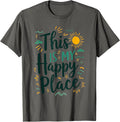 This is My Happy Place - Beach Vibes - Inspirational Quote Apparel | US Viral Pick | Aesthetic Casual Look
