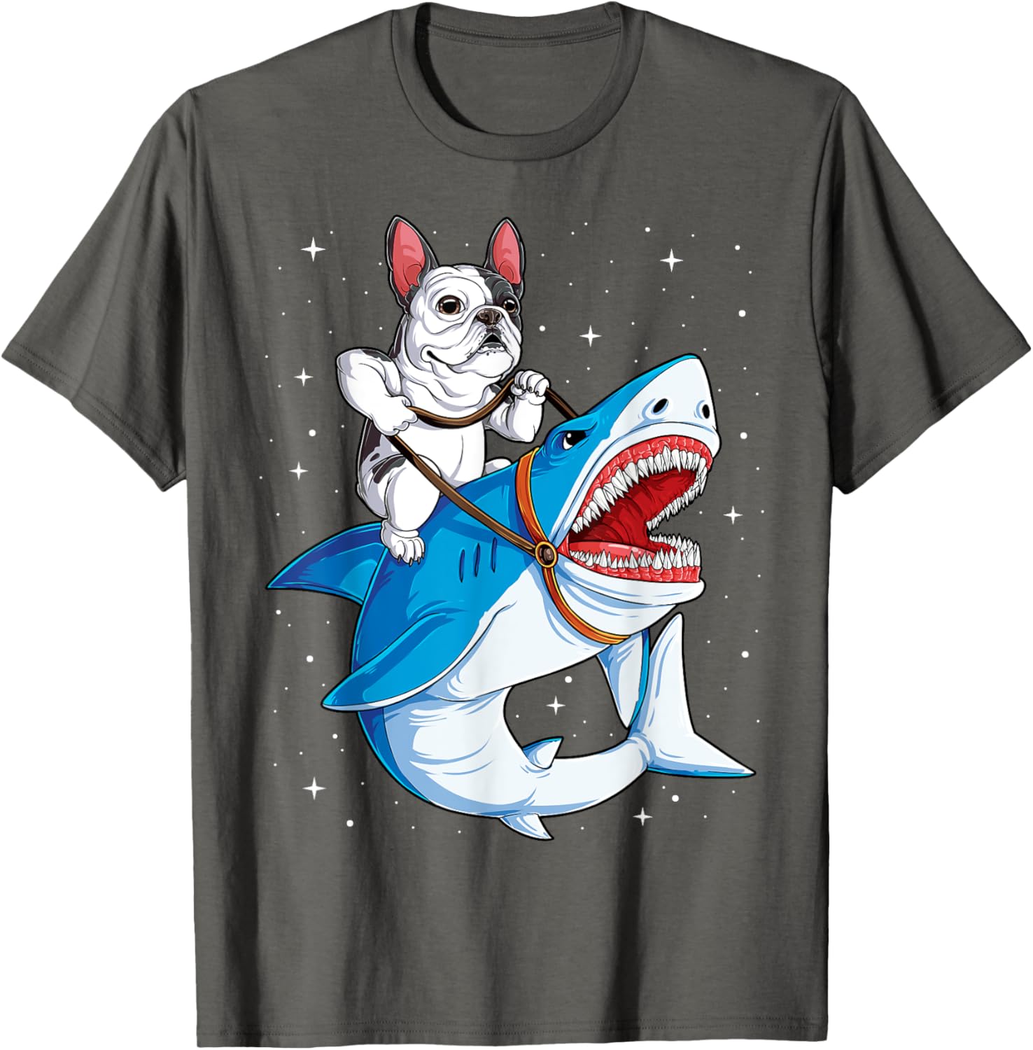 French Bulldog Shark T shirt Kids Space Galaxy Jawsome Gifts T-Shirt | High Search Volume | Aesthetic Casual Look