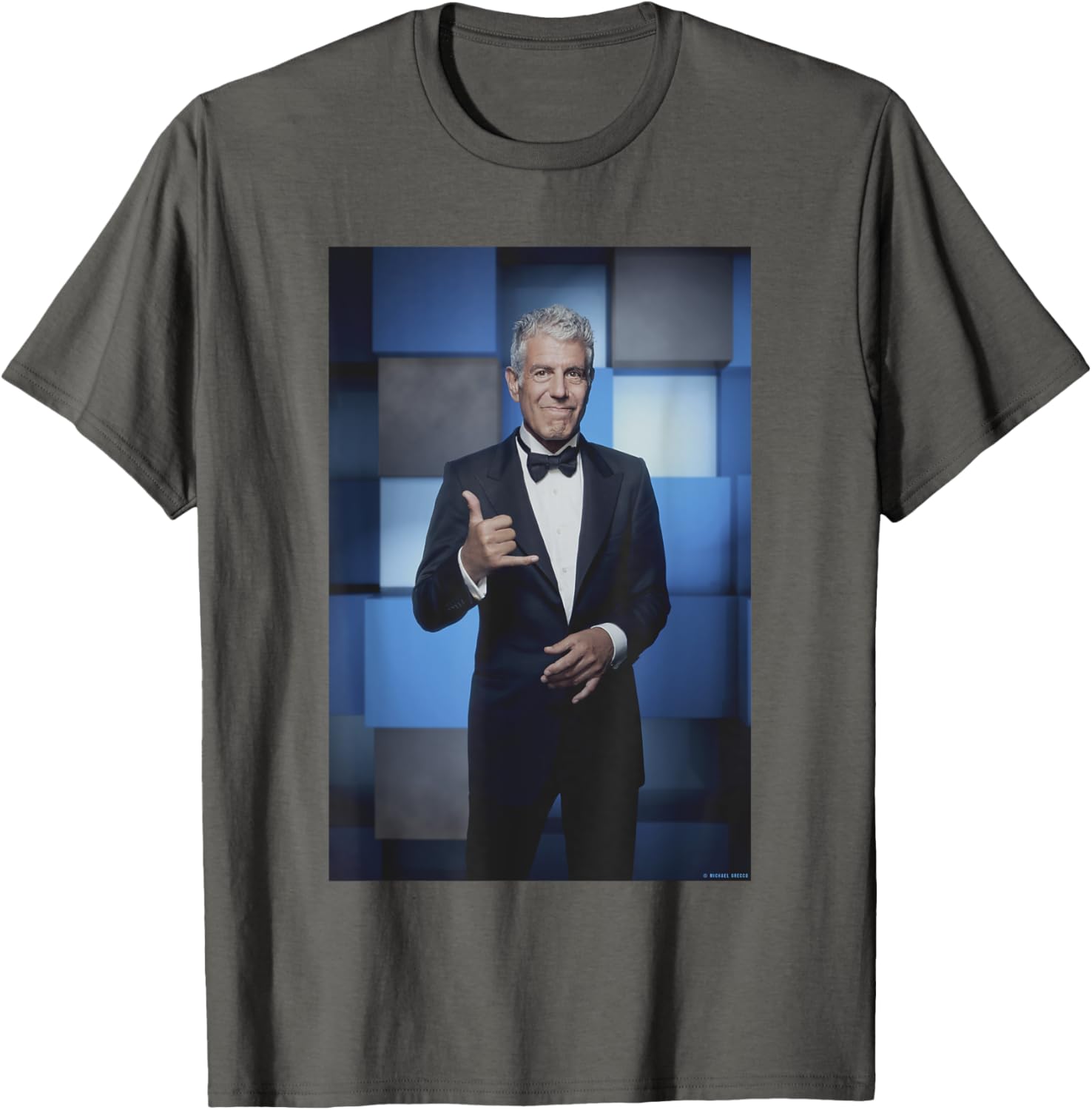 Anthony Bourdain Chef At The Emmys By Michael Grecco Apparel | Perfect Gift Idea