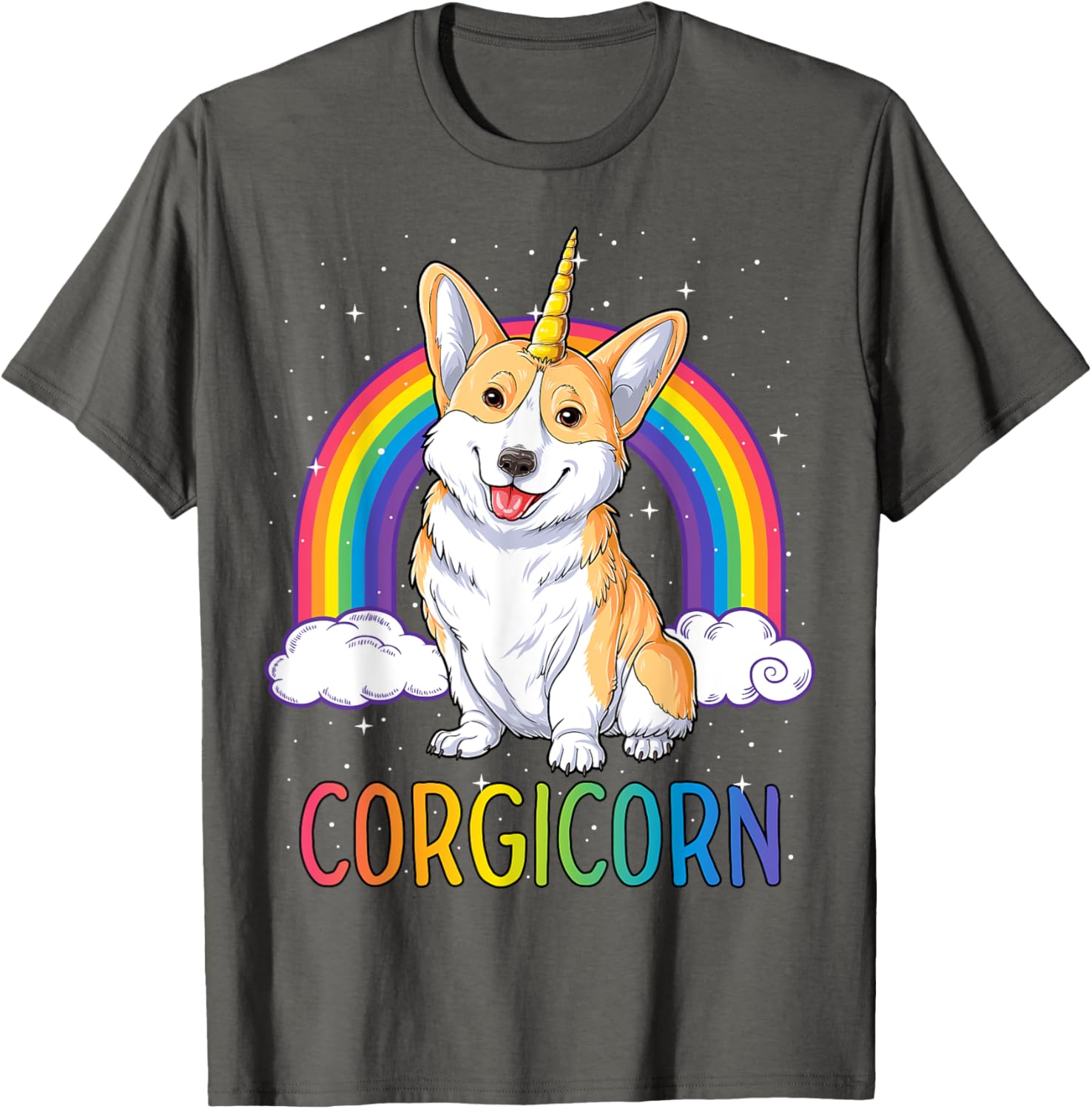 Corgicorn Corgi Unicorn T shirt Girls Space Galaxy Rainbow T-Shirt | Bestseller Style | Customer Favorite