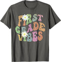 Rainbow FIRST GRADE VIBES Retro 1st Gr Leopard Print Apparel Viral TikTok Find Everyday Wear