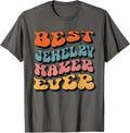 Best Jewelry Maker Ever, Retro Groovy Jewelry Maker Squad Apparel | Trending 2025 | Comfort Daily Wear
