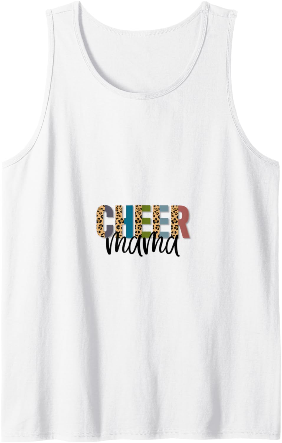 Cheer Mama Leopard Cheetah Print Retro Trendy Cute Tank Top Tank Top Premium Print US Top Pick