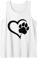 Lion Paw Print Cheetah Footprint Love Heart Tiger Leopard Tank Top Tank Top Premium Print US Top Pick