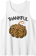 Cool Thankful Funny Leopard Print Pumpkin Thanksgiving Gift Tank Top Tank Top Premium Print Hot Right Now