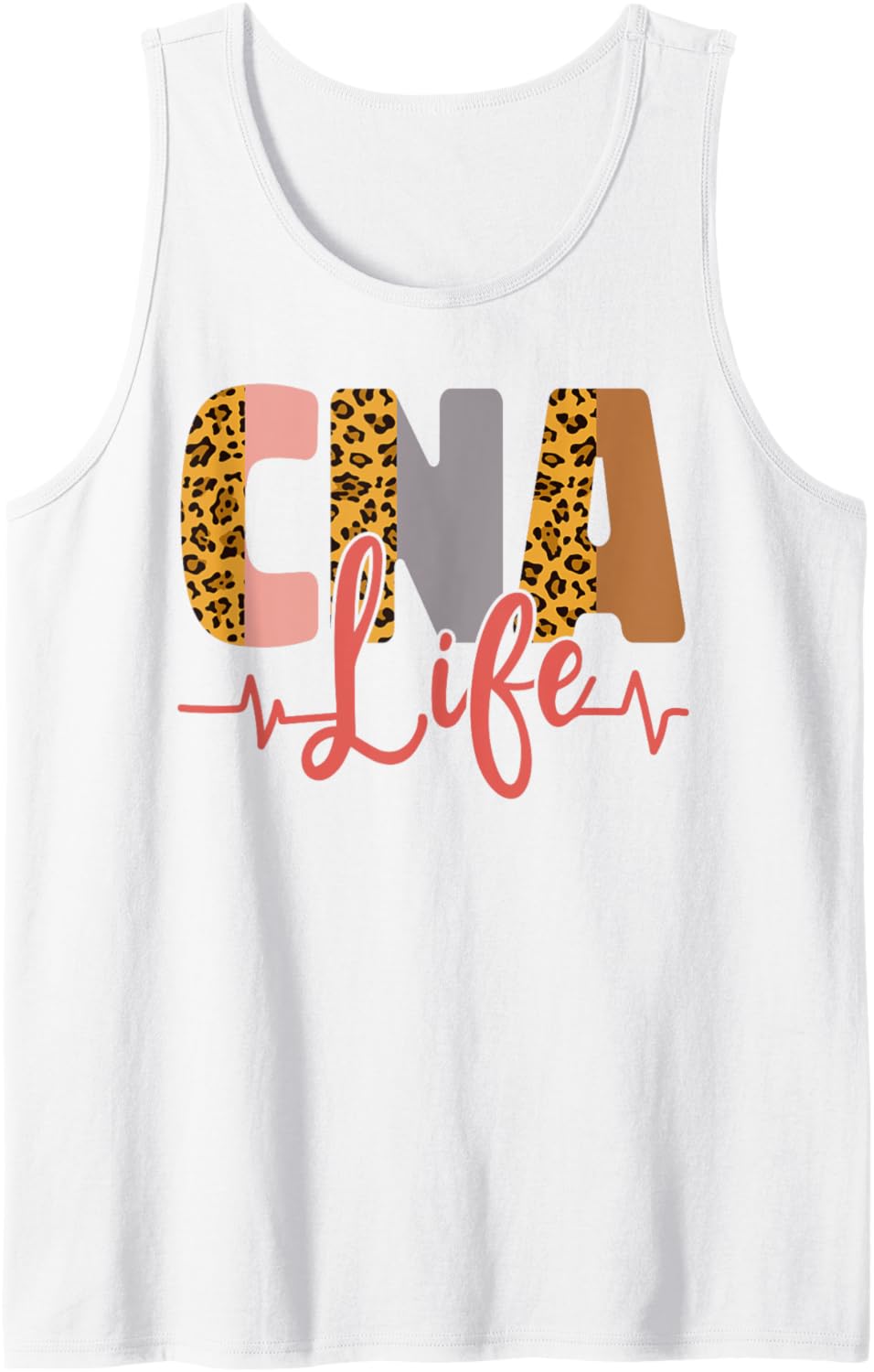 CNA Nurse Certified Nursing Assistant Leopard Cheetah Cna Tank Top Tank Top Comfort Fit US Top Pick