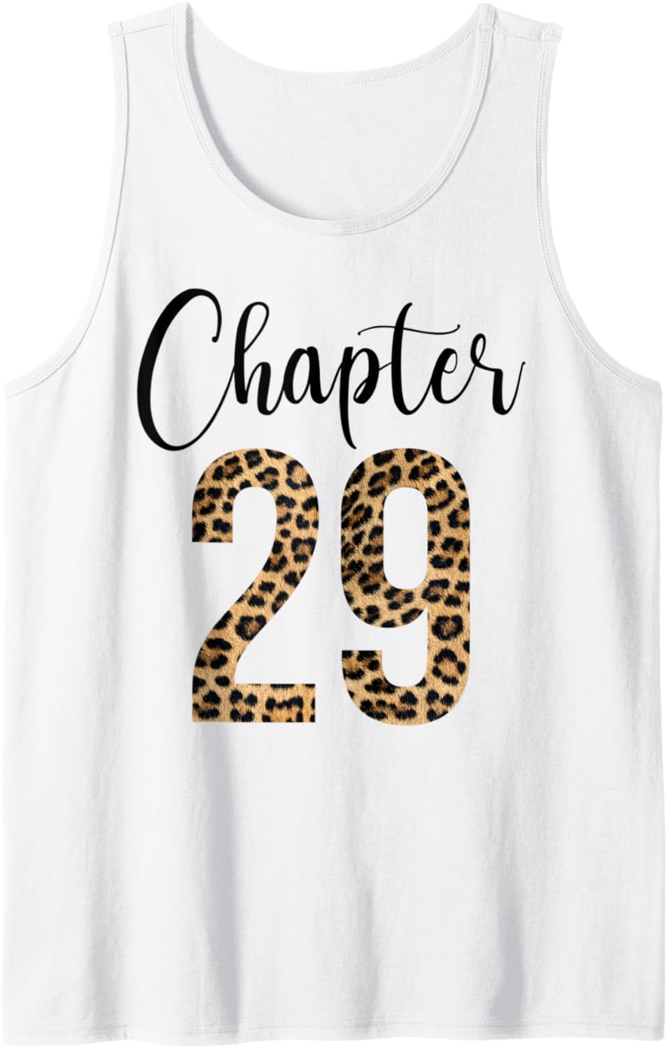 29 Year Birthday Party Leopard Print 29th Birthday Crew Tank Top Tank Top Premium Print US Top Pick
