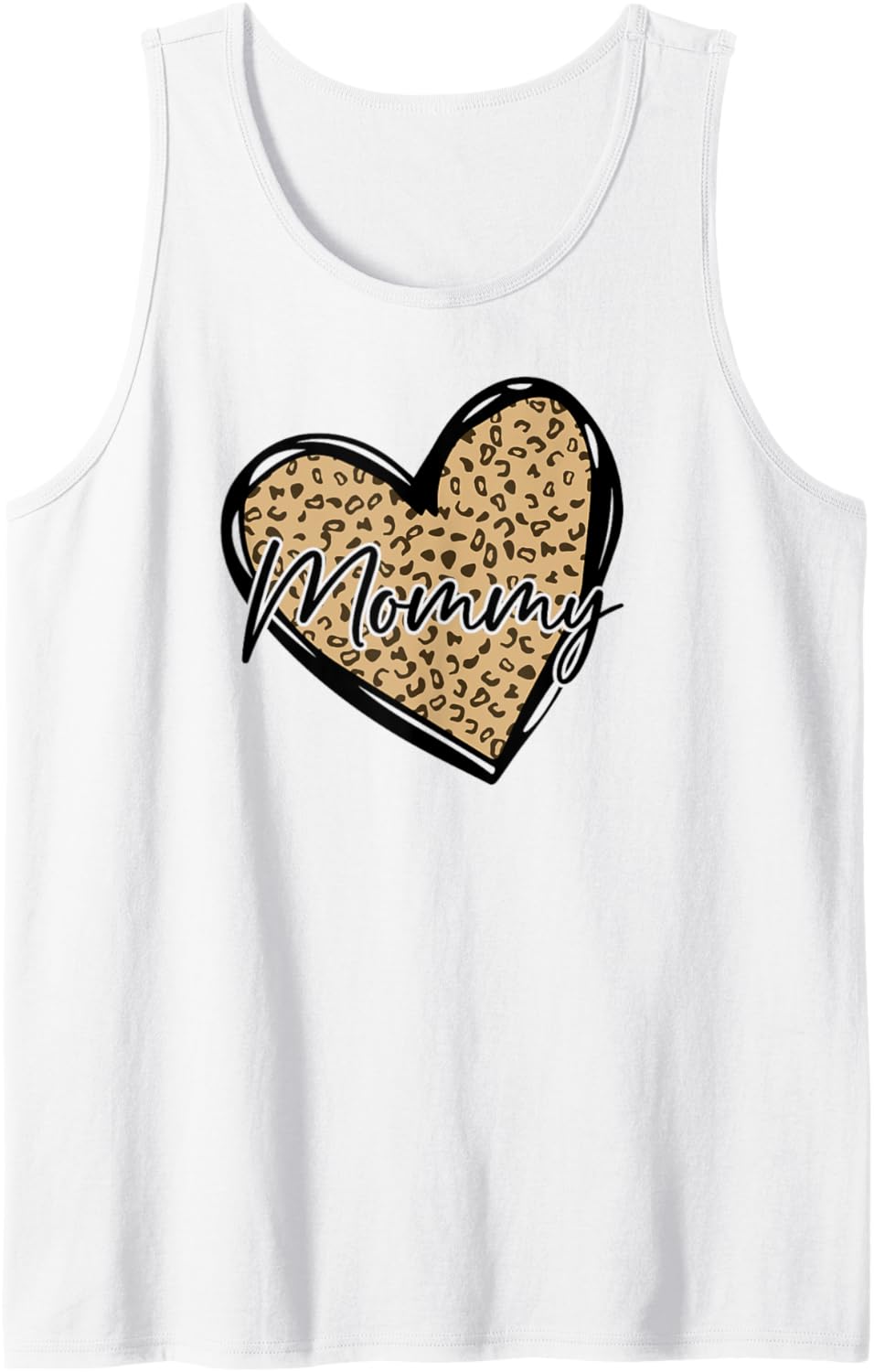 Mommy Shirts Womens Leopard Print Mom Tee Cheetah Love Heart Tank Top Tank Top High Search Demand US Top Pick