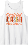CNA Nurse Certified Nursing Assistant Leopard Cheetah Tank Top Tank Top Premium Print Everyday Wear